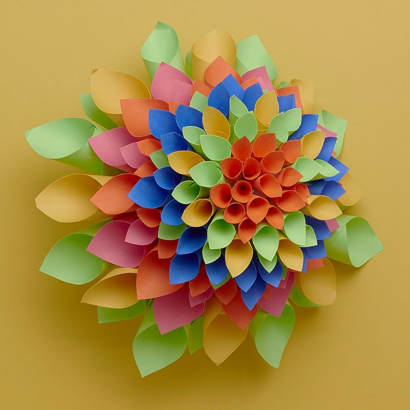 TRU-RAY دفتر ورق بناء ثقيل Tru-RayÂ®، 5 ألوان ساخنة متنوعة، 9" x 12"، 40 ورقة - Image 5